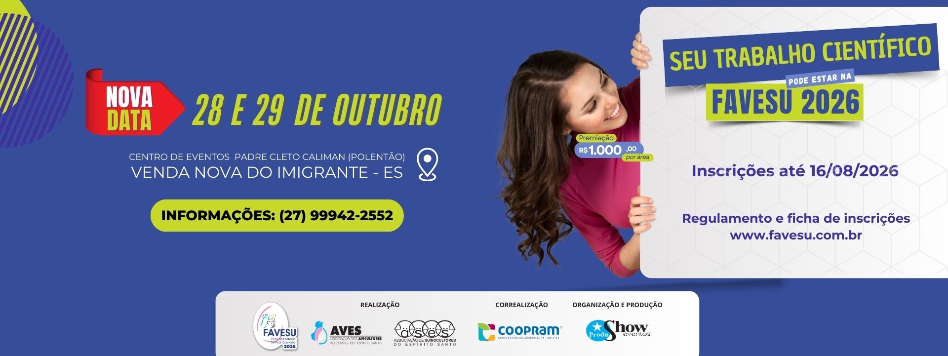 Inscrições dos Trabalhos Científicos - FAVESU 2026