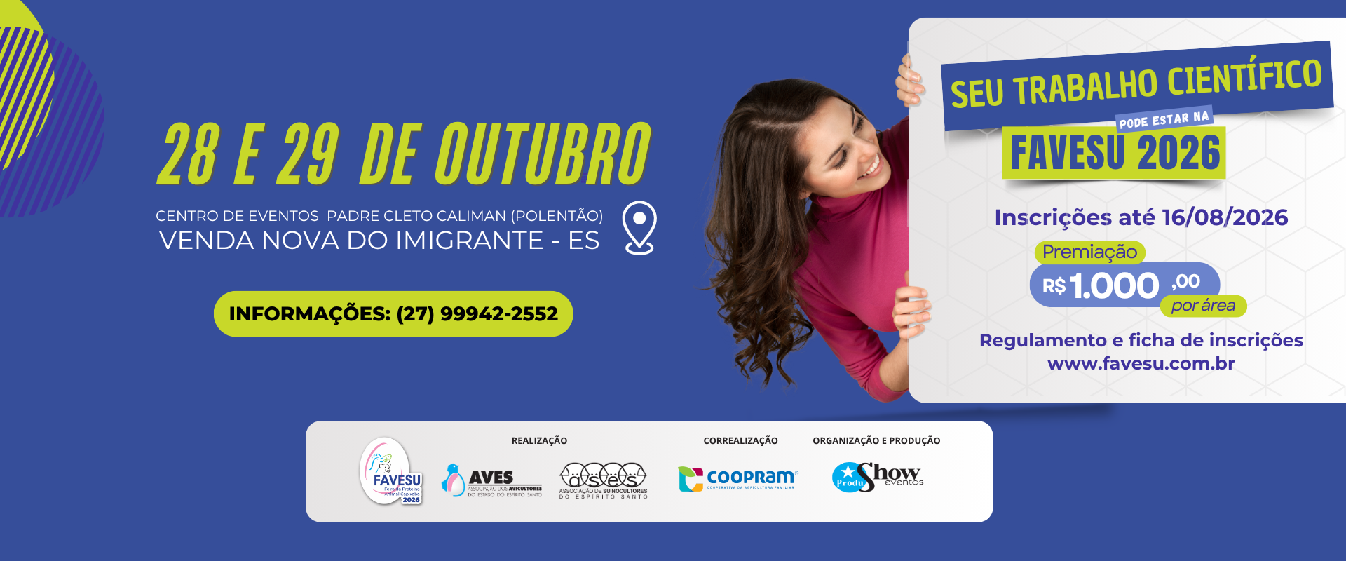 Inscrições dos Trabalhos Científicos - FAVESU 2026