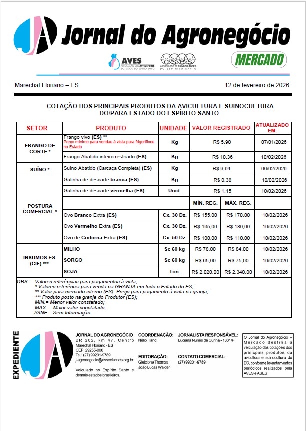 Jornal do Agronegócio Mercado