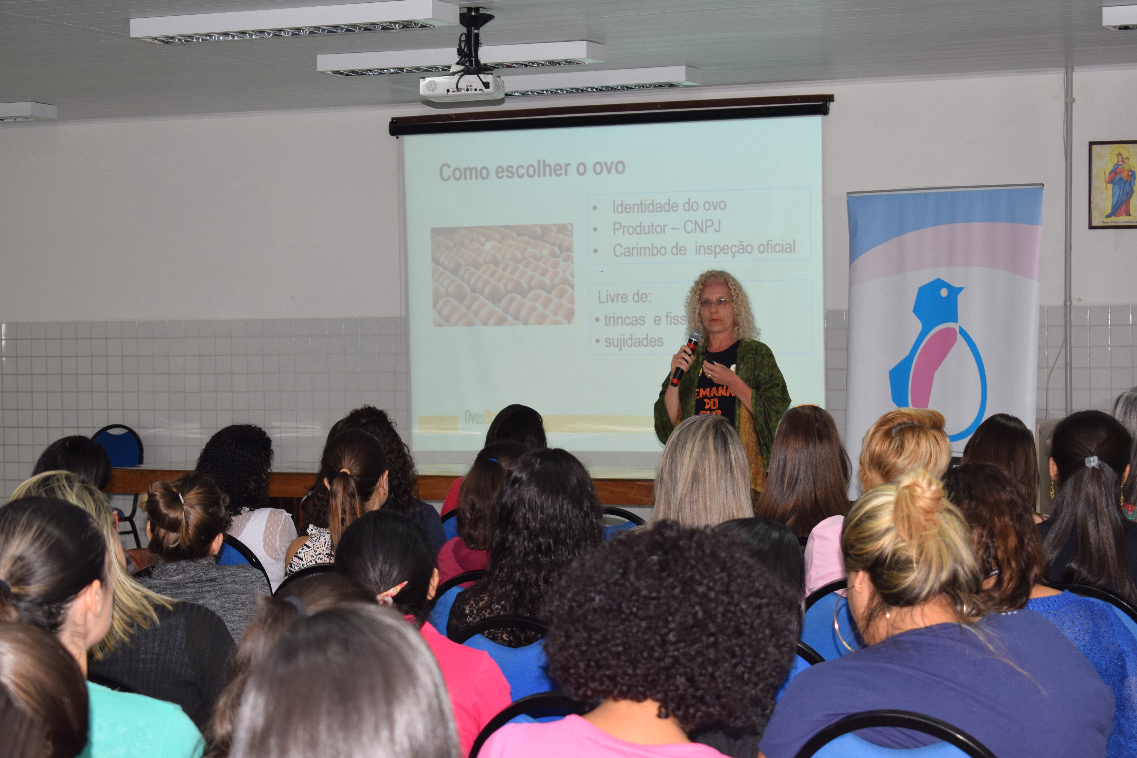Palestra sobre os benefícios do ovo na Multivix e na Católica de Vitória
