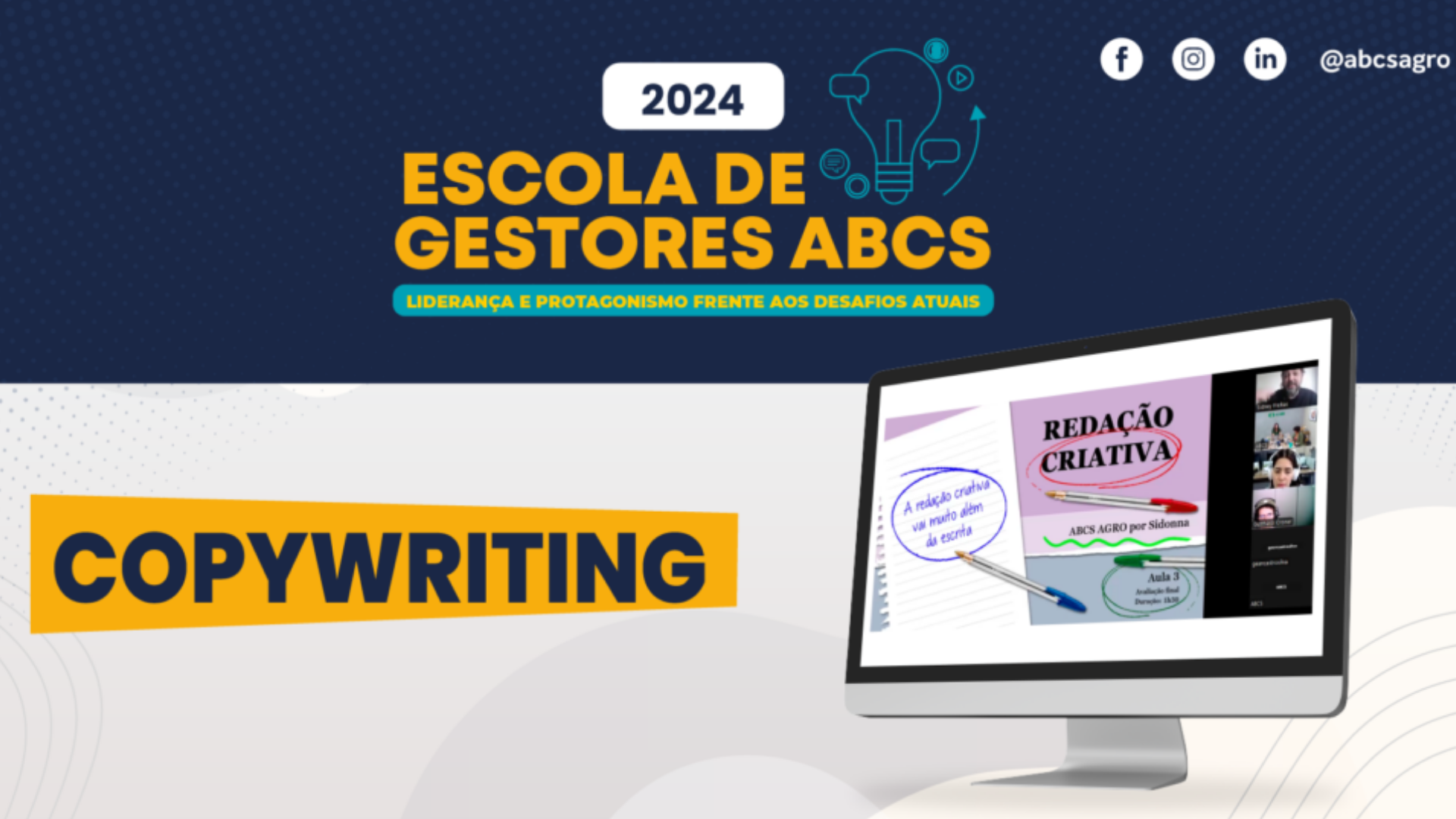 Escola de Gestores: ABCS promove capacitação sobre copywriting para todo o Sistema