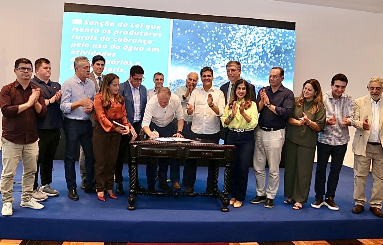 Governo sanciona lei que isenta produtores rurais da cobrança pelo uso da água no Espírito Santo