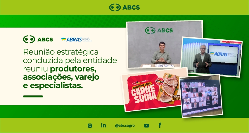 ABCS lidera mobilização nacional da cadeia suína diante do atual cenário de mercado