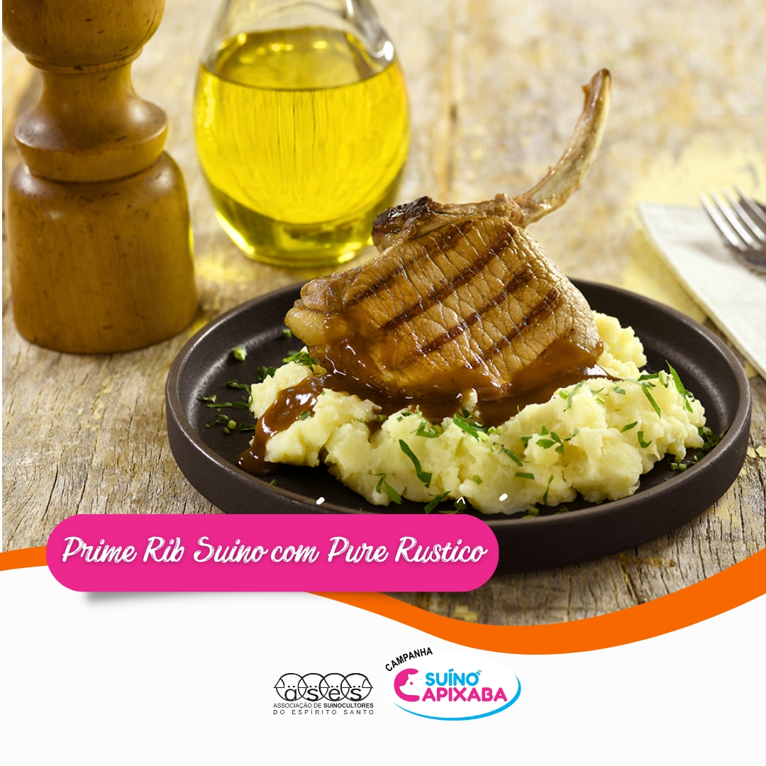 Prime Rib Suíno com Purê Rústico